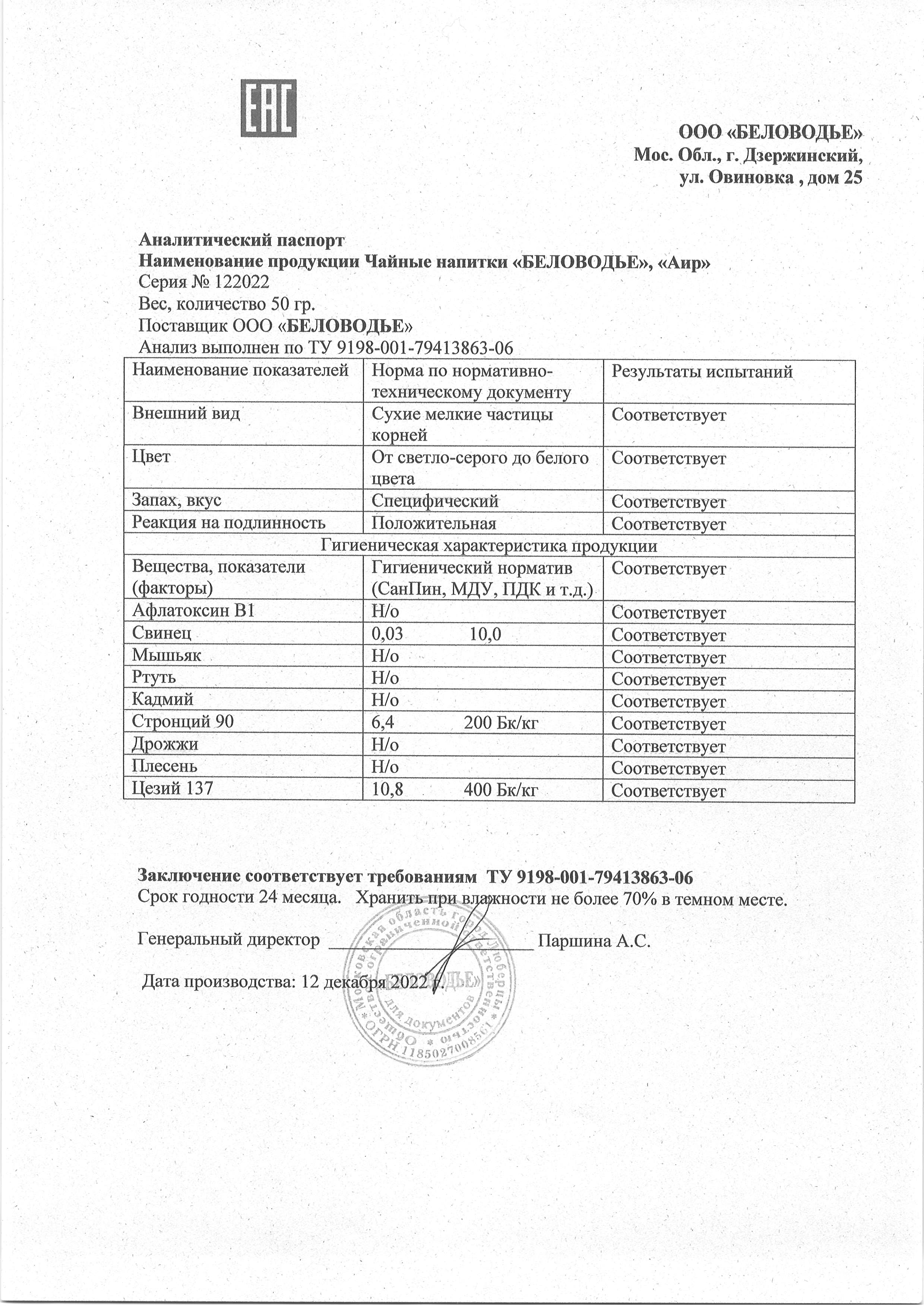 Паспорт №122022